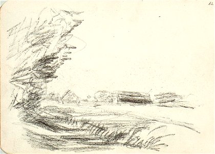 Sketchbook 24, Farmhouse in a Landscape by Theo van Doesburg Centraal Museum AB4128-AF