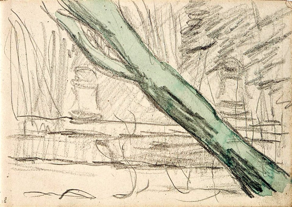 Sketchbook 20, Landscape with Tree Branch by Theo van Doesburg Centraal Museum AB4139-T