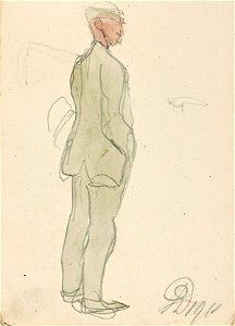 Sketchbook 1, A Man Standing Shown from the Back by Theo van Doesburg Centraal Museum AB4134-O
