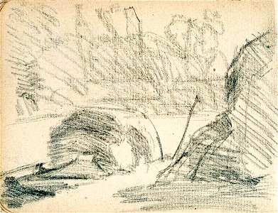 Sketchbook 26, Landscape with Haystack by Theo van Doesburg Centraal Museum AB4118-O