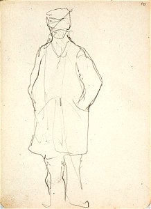 Sketchbook 18, A Man His Hands in His Pockets by Theo van Doesburg Centraal Museum AB4138-L