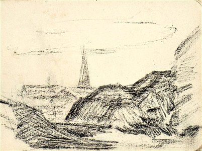 Sketchbook 24, Village with Haystacks by Theo van Doesburg Centraal Museum AB4128-U