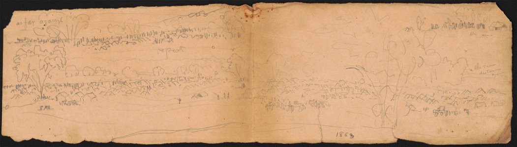Sketches with the army) our camp at Williamsport, 1863 LCCN2016648749
