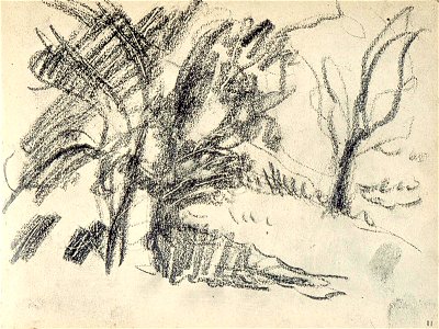 Sketchbook 21, Hilly Landscape with Trees by Theo van Doesburg Centraal Museum AB4125-K
