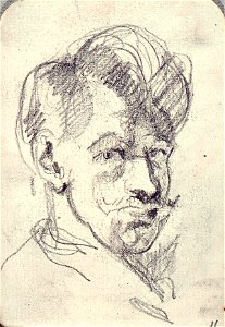 Sketchbook 33, Self-Portrait by Theo van Doesburg Centraal Museum AB4114-L