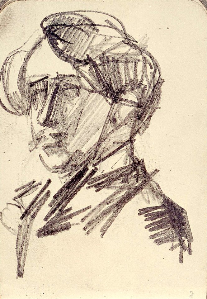 Sketchbook 34, Self-Portrait by Theo van Doesburg Centraal Museum AB4129-D