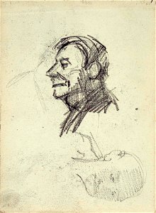 Sketchbook 23, Two Portraits of Men by Theo van Doesburg Centraal Museum AB4116-A