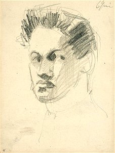 Sketchbook 21, Self-Portrait by Theo van Doesburg Centraal Museum AB4125-D