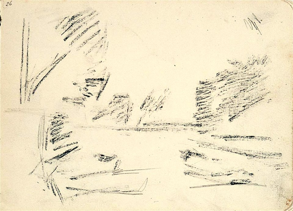 Sketchbook 24, Landscape by Theo van Doesburg Centraal Museum AB4128-Z