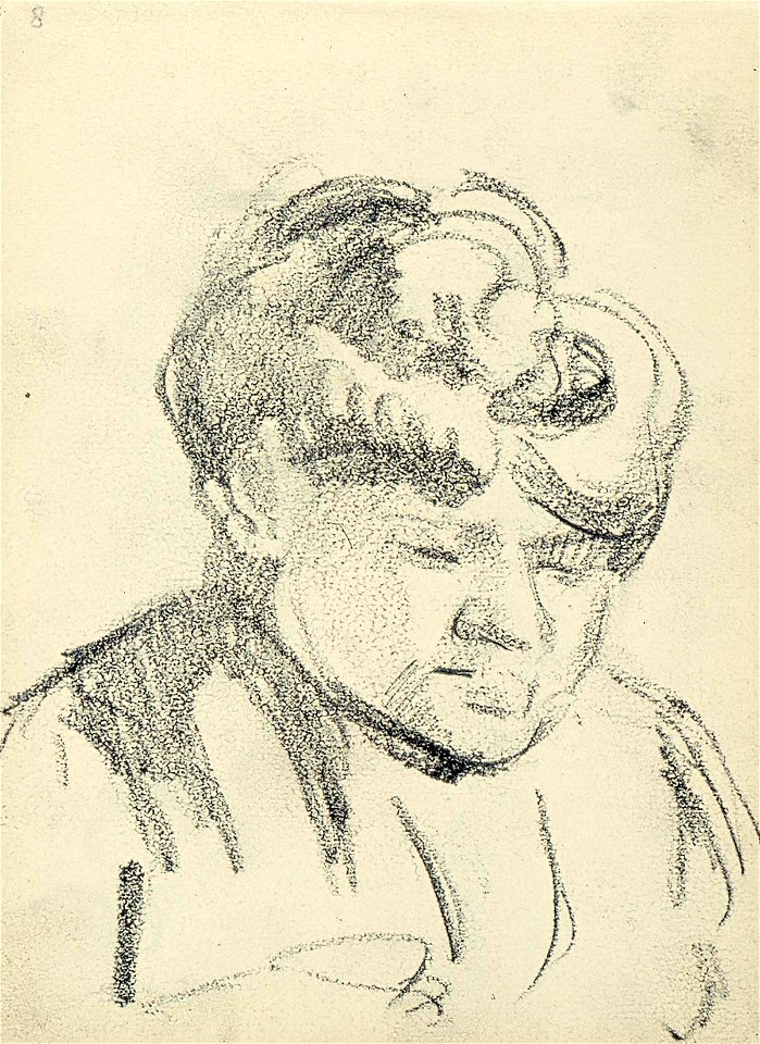 Sketchbook 23, Portrait of a Woman by Theo van Doesburg Centraal Museum AB4116-I