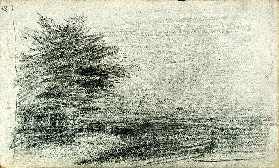 Sketchbook 30, Landscape with a Tree by Theo van Doesburg Centraal Museum AB4137-L