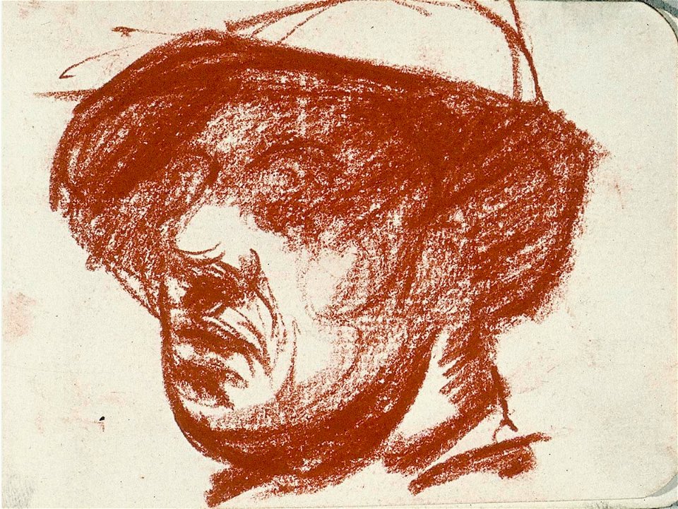 Sketchbook 35, Portrait of a Man with a Hat by Theo van Doesburg Centraal Museum AB4132-C