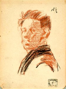 Sketchbook 27, Self-Portrait by Theo van Doesburg Centraal Museum AB4126-B