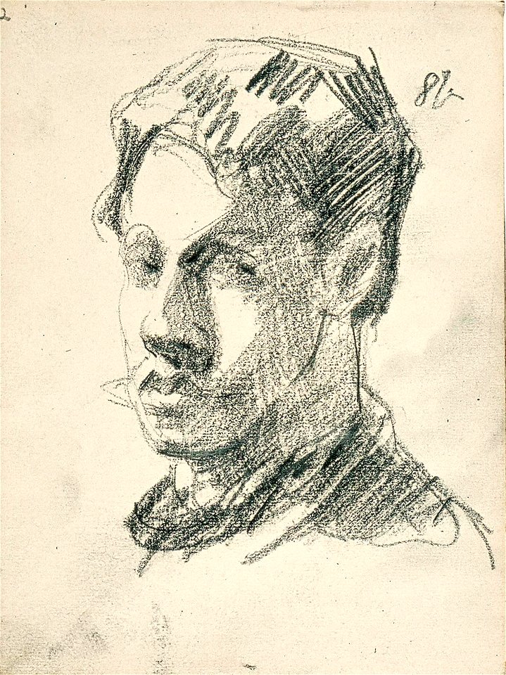 Sketchbook 21, Self-Portrait by Theo van Doesburg Centraal Museum AB4125-B