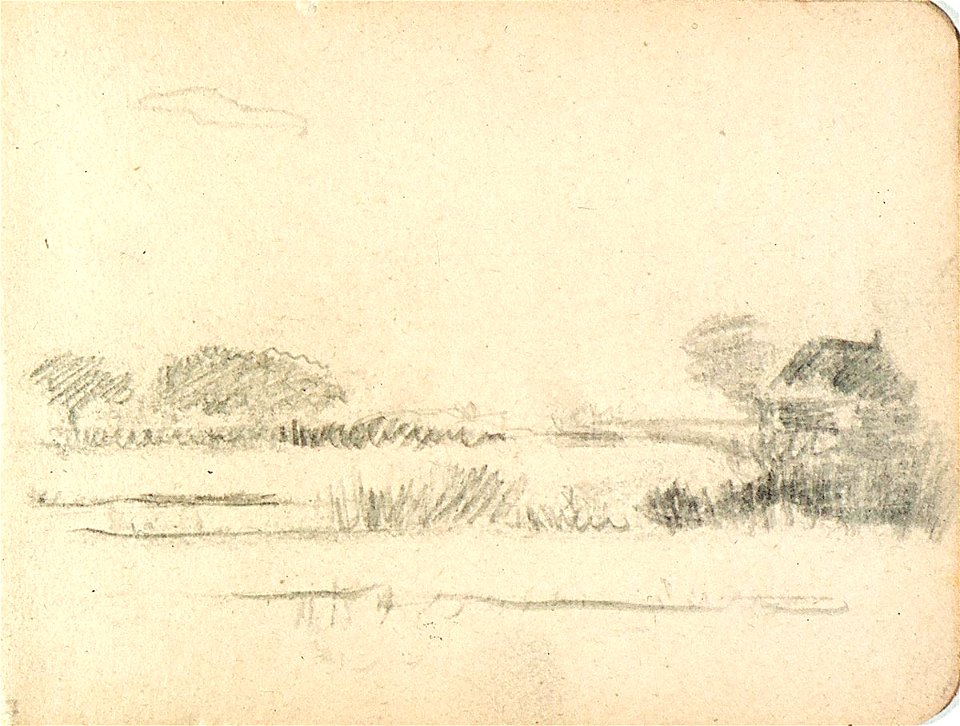 Sketchbook 26, Landscape with a Lake by Theo van Doesburg Centraal Museum AB4118-R