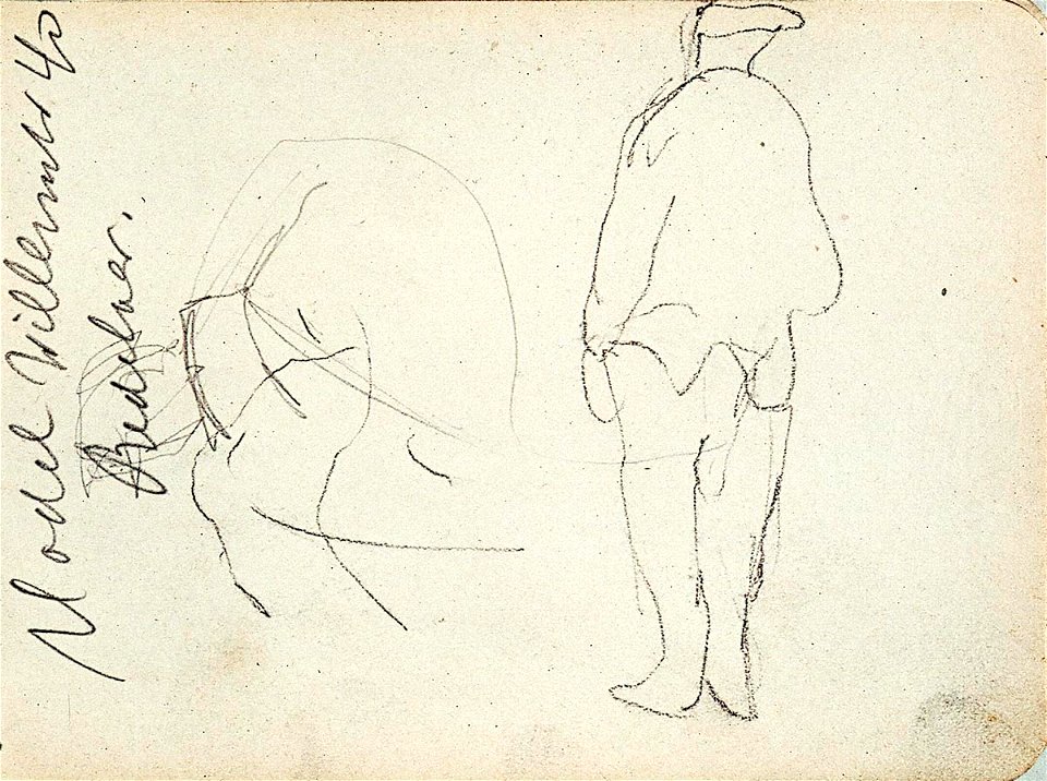 Sketchbook 18, Two Figures by Theo van Doesburg AB4138-Q