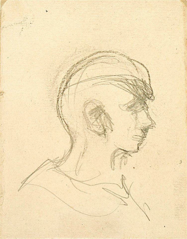 Sketchbook 26, Portrait of a Boy with a Cap by Theo van Doesburg Centraal Museum AB4118-U
