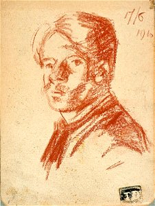 Sketchbook 27, Self-Portrait by Theo van Doesburg Centraal Museum AB4126-A