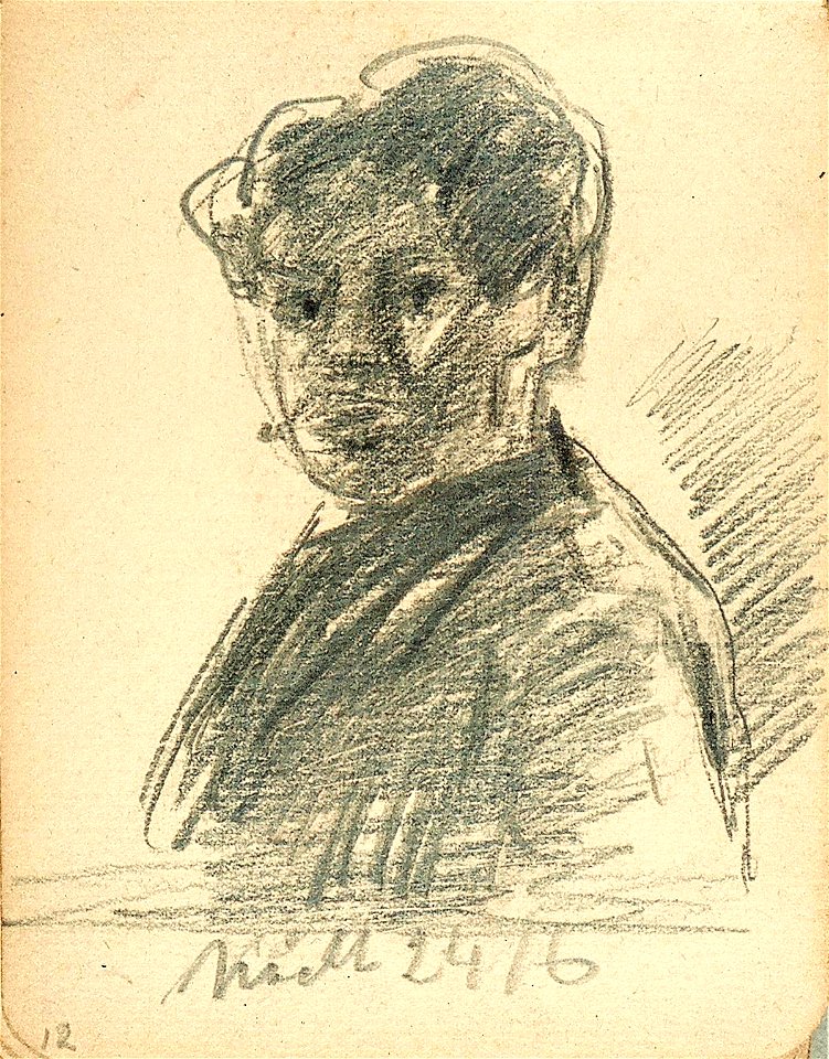 Sketchbook 27, Self-Portrait by Theo van Doesburg Centraal Museum AB4126-L