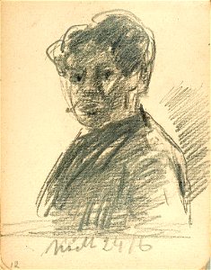 Sketchbook 27, Self-Portrait by Theo van Doesburg Centraal Museum AB4126-L