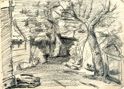 Sketchbook 24, Village Road by Theo van Doesburg Centraal Museum AB4128-O