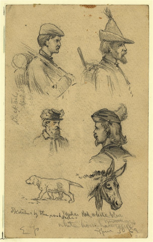 Sketches on the line of march. Bucktails LCCN2004661590