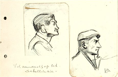 Sketchbook 40, Vol aandacht voor het schellinkie by Theo van Doesburg Joods Historisch Museum MB00794