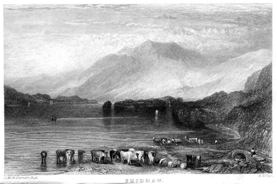 Skiddaw engraving by William Miller after Turner R513