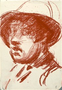 Sketchbook 35, Portrait of a Man with a Hat by Theo van Doesburg Centraal Museum AB4132-E