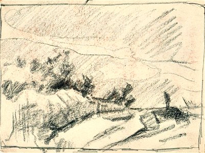 Sketchbook 14, Hilly Landscape by Theo van Doesburg Centraal Museum AB4123-K