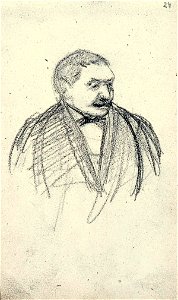 Sketchbook 31, Portrait of a Man by Theo van Doesburg Centraal Museum AB4115-Z