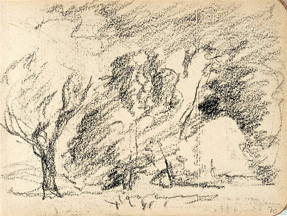 Sketchbook 26, Landscape with Trees by Theo van Doesburg Centraal Museum AB4118-K