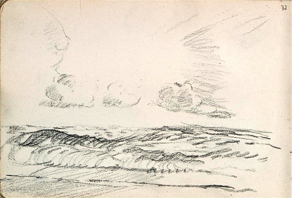 Sketchbook 32, Seascape by Theo van Doesburg Centraal Museum AB4136-AG