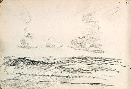 Sketchbook 32, Seascape by Theo van Doesburg Centraal Museum AB4136-AG