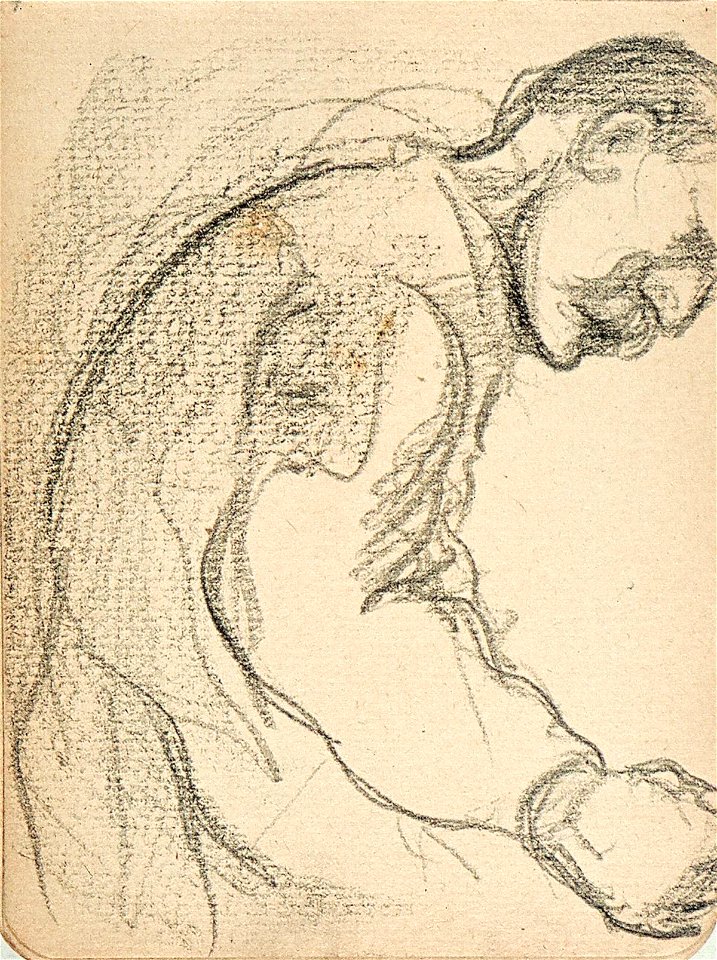 Sketchbook 26, A Man Bending Over by Theo van Doesburg Centraal Museum AB4118-E