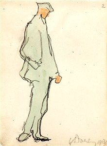 Sketchbook 5, A Man Standing by Theo van Doesburg Centraal Museum AB4141-B