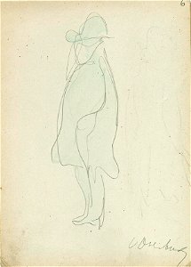 Sketchbook 6, A Figure Standing by Theo van Doesburg Centraal Museum AB4130-H