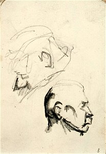 Sketchbook 34, Two Men by Theo van Doesburg Centraal Museum AB4129-E