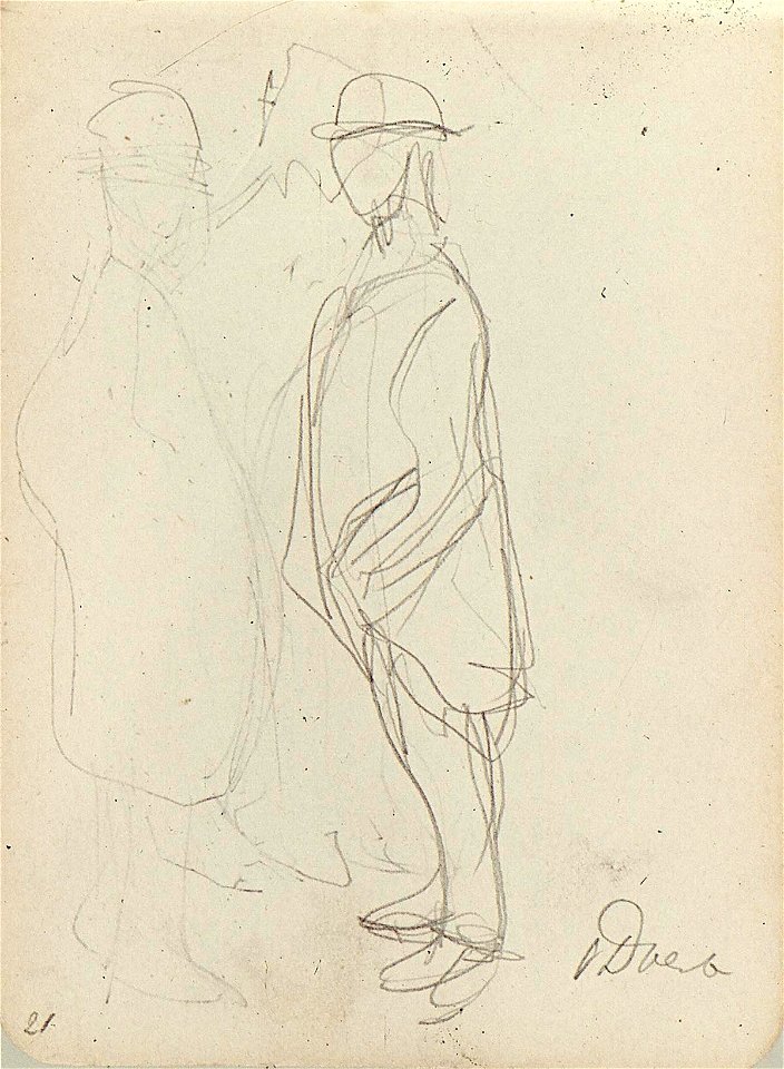 Sketchbook 6, Two Men Talking by Theo van Doesburg Centraal Museum AB4130-W
