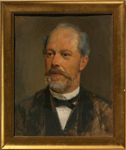 Skiss till porträtt av Gustaf Jakob Edelstam (1831-1892), jur.dr - Nationalmuseum - 129603
