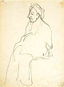 Sketchbook 18, An Old Woman Sitting by Theo van Doesburg Centraal Museum AB4138-AJ