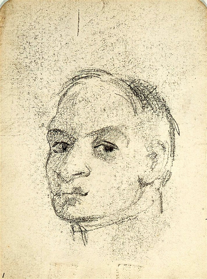 Sketchbook 17, Portrait of a Man by Theo van Doesburg Centraal Museum AB4124-A