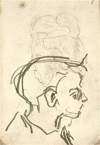Sketchbook 34, Portrait of a Boy by Theo van Doesburg Centraal Museum AB4129-G