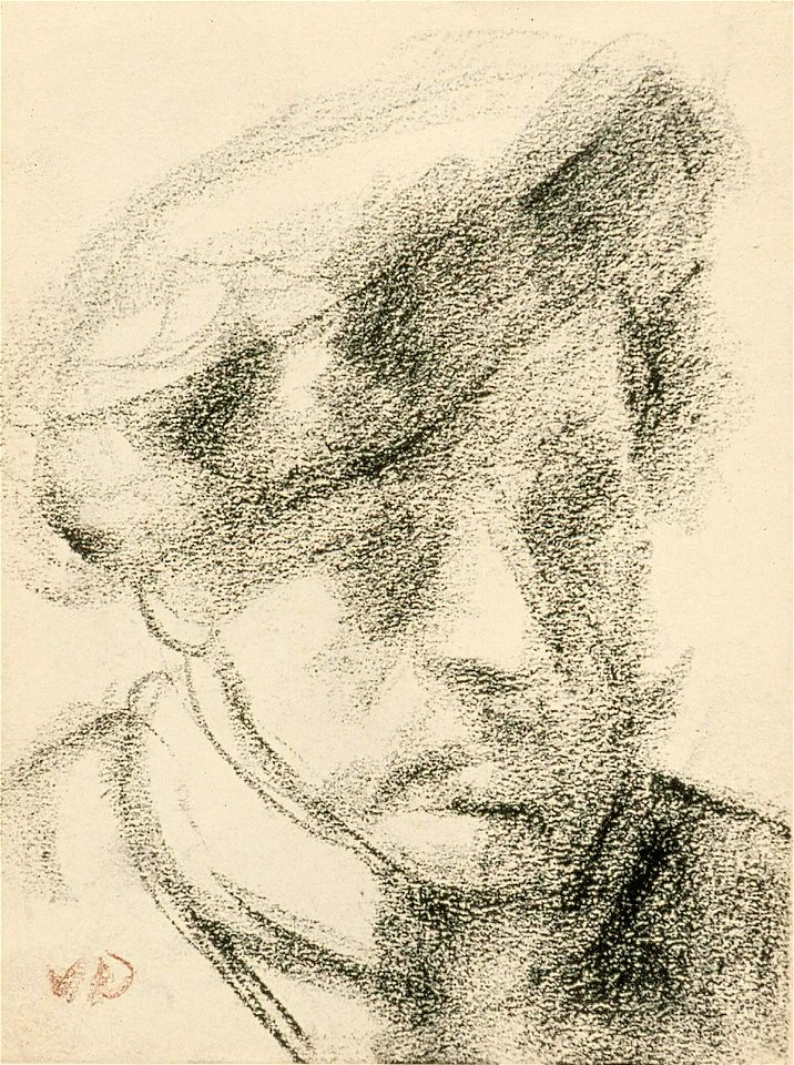 Sketchbook 7, Self-Portrait with Beret by Theo van Doesburg Centraal Museum AB4120-E
