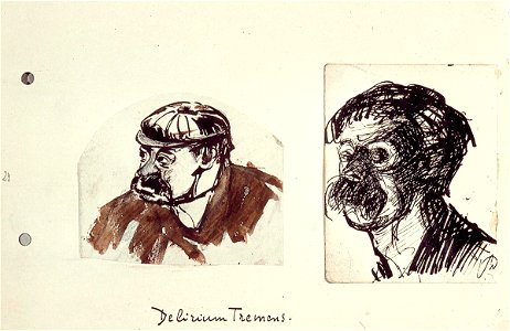 Sketchbook 40, Delirium Tremens by Theo van Doesburg Joods Historisch Museum MB00787