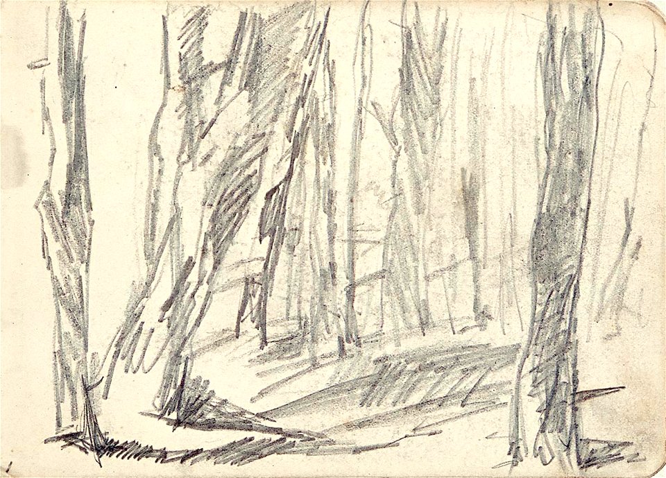 Sketchbook 24, Forest by Theo van Doesburg Centraal Museum AB4128-A