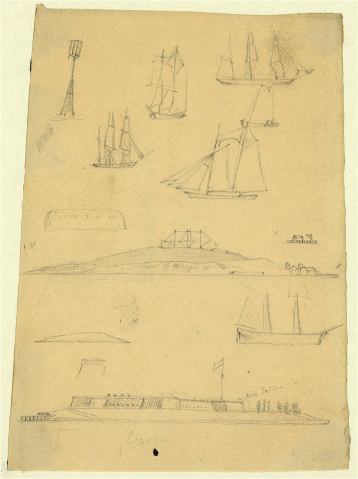 Sketches of ships and forts LCCN2004660101