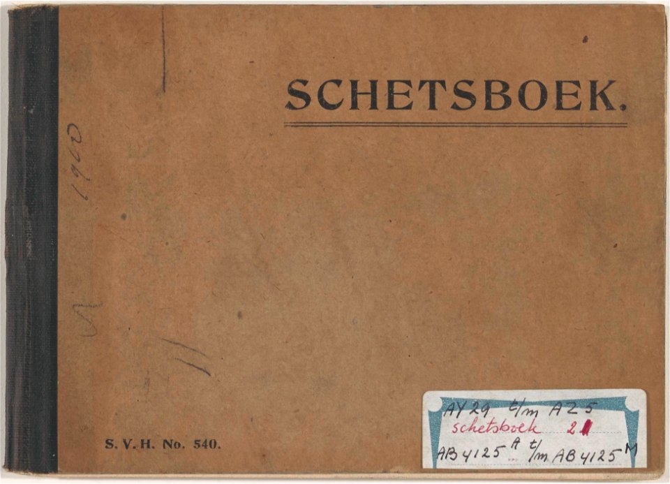 Sketchbook 21 by Theo van Doesburg Centraal Museum AB4125