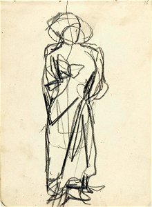 Sketchbook 5, A Woman Standing by Theo van Doesburg Centraal Museum AB4141-P