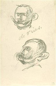 Sketchbook 38, Caricature of Alderman Simon de Vries Czn. by Theo van Doesburg Centraal Museum AB4113-M
